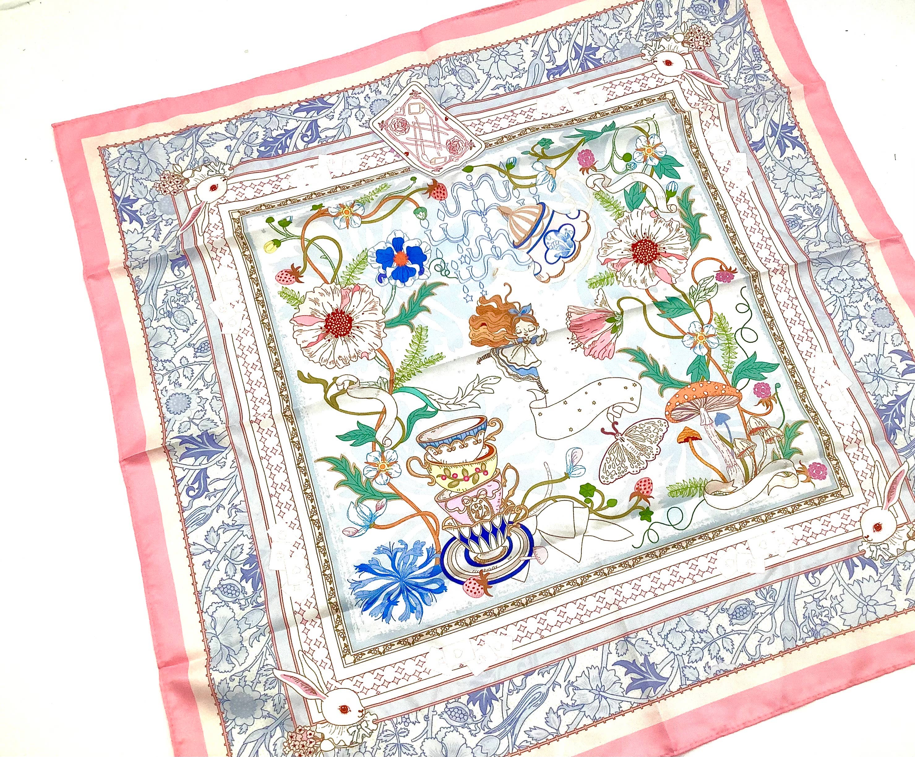 All Little Cute Things - Wholesale Scarf - Women's - Tea Party Scarf Wrap for Head, Hat, Purse, Tea House Decor2