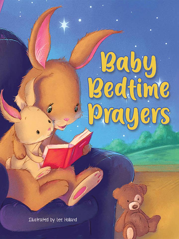 Baby Bedtime Prayers - Children's Padded Board Book for wholesale by Little Hippo Books