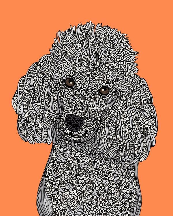 Valentina Harper - Wholesale Art Print - Poodle Art Print1