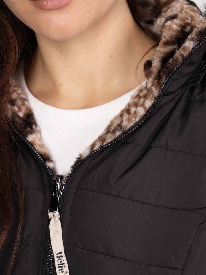Saturne Paris - Order By Item (S To 5XL) - Wholesale Puffer Jacket - Women's - Plus Size - Reversible Fur Puffer Jacket YN8854