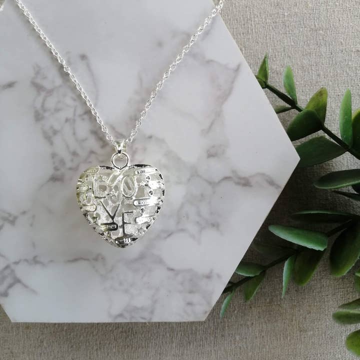 Love Statement Pendant Necklace for wholesale by Crystal McMaster Jewellery Designer