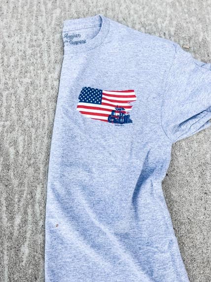 AB And Company - Wholesale Screen Printed T-Shirt - Unisex - American Farm Company-Feeding The Red, White & Blue Tee3