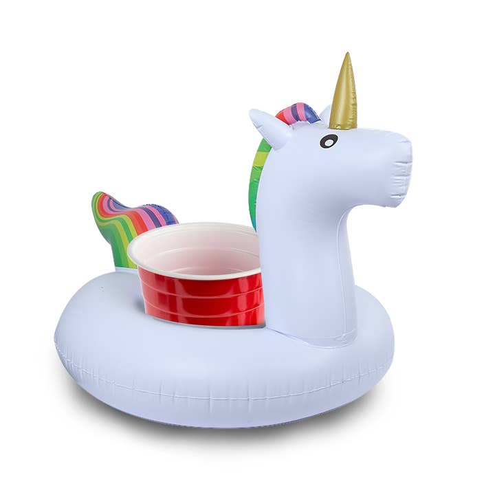 Trend Tech Brands - Wholesale Inflatables - Aqua Jams Bluetooth Floating Speaker & Cup Holder - Unicorn