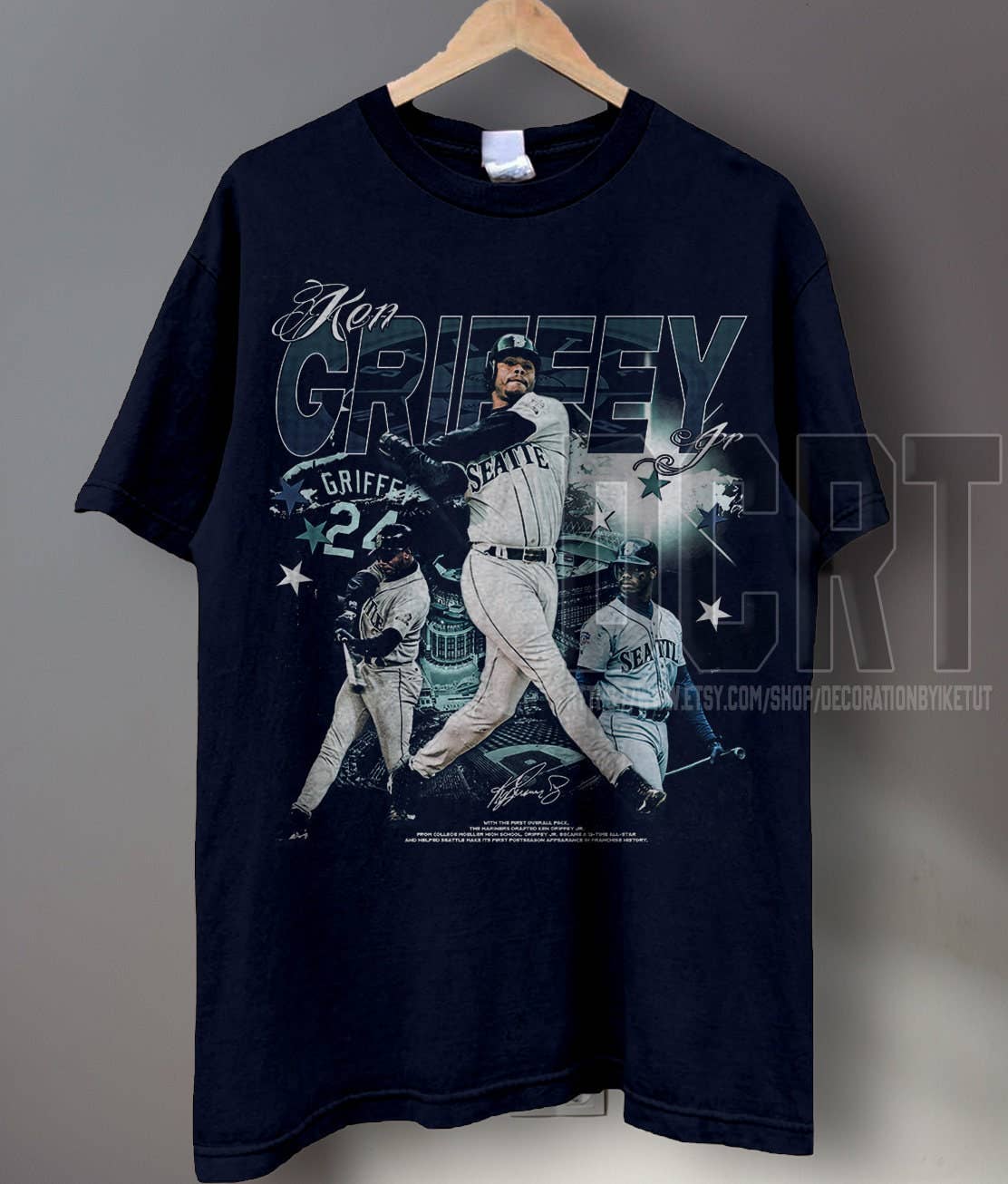 TheKingShirt - Wholesale T-Shirt (Graphic) - Unisex - Ken Griffey Jr. Baseball Shirt - Classic 90s Graphic Tee2