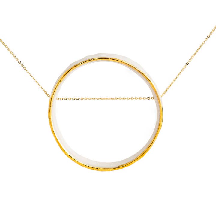 Jenna Vanden Brink Ceramics - Wholesale Pendant/Charm Necklace - Circle Necklace