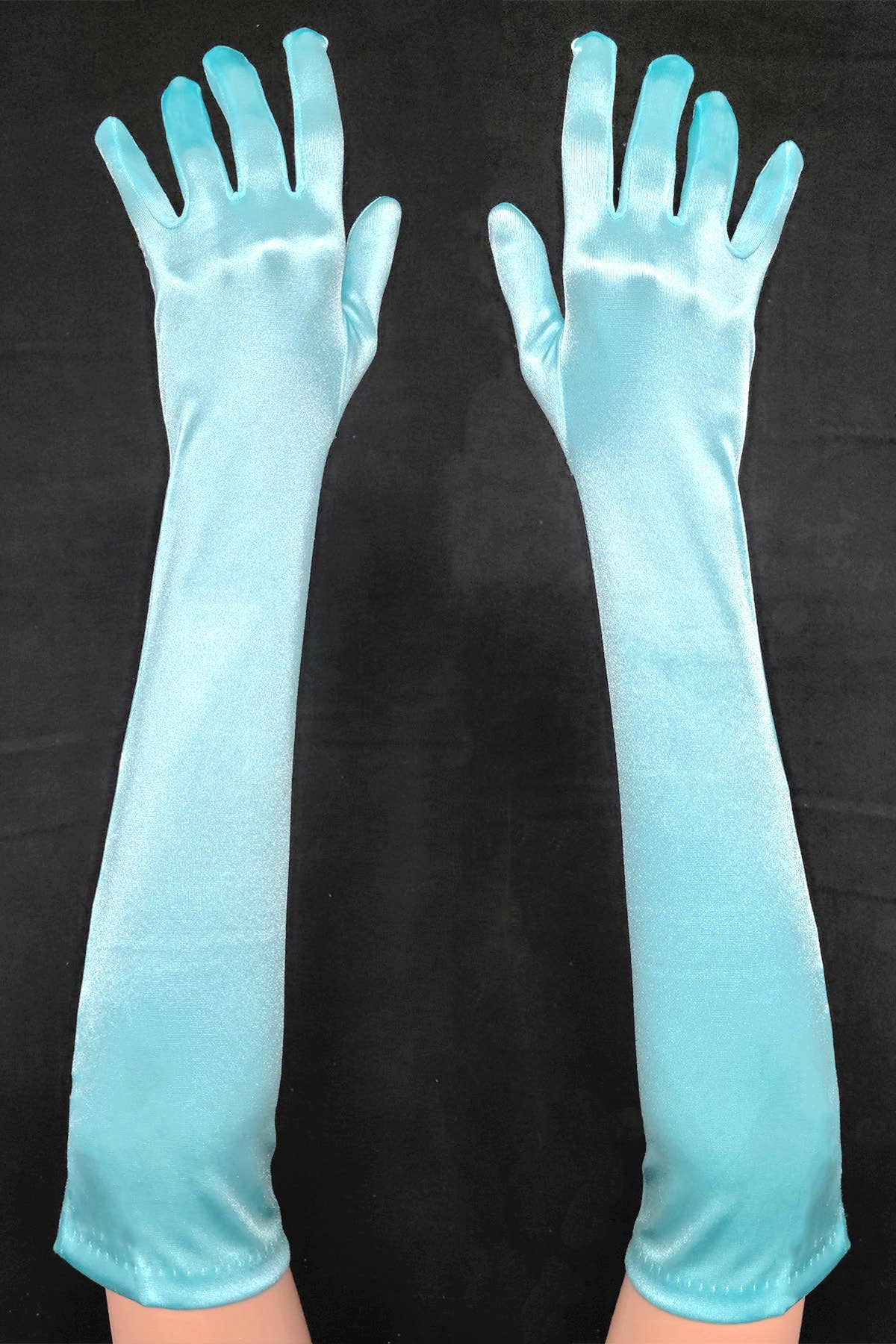 Chicas – wholesale Gloves – Women's – Pair of Elbow Length Satin Evening Gloves G72812BL24