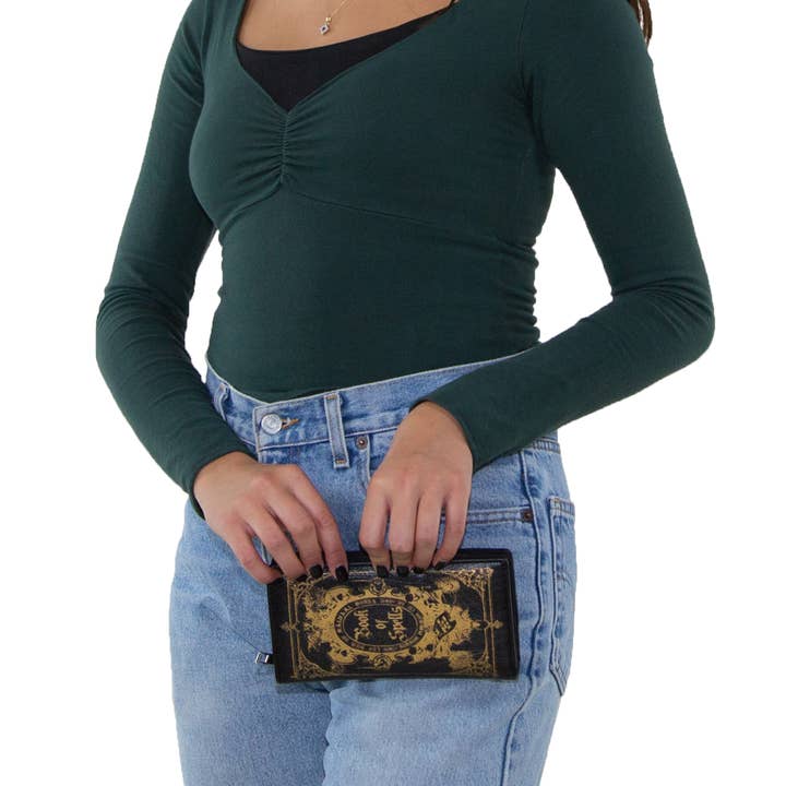 COMECO INC – Großhandel Brieftasche – Damen – Buch der Zaubersprüche Geldbörse, Hexenhaft gotische Accessoires4