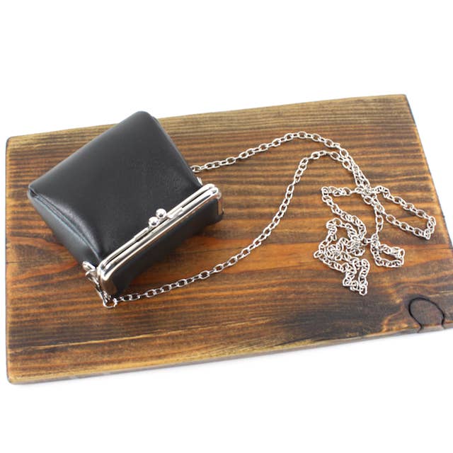 Pretty Persuasions - Wholesale Coin Purse - Women's - PL24011 Leather Coin Purse w/Crossbody Chain8