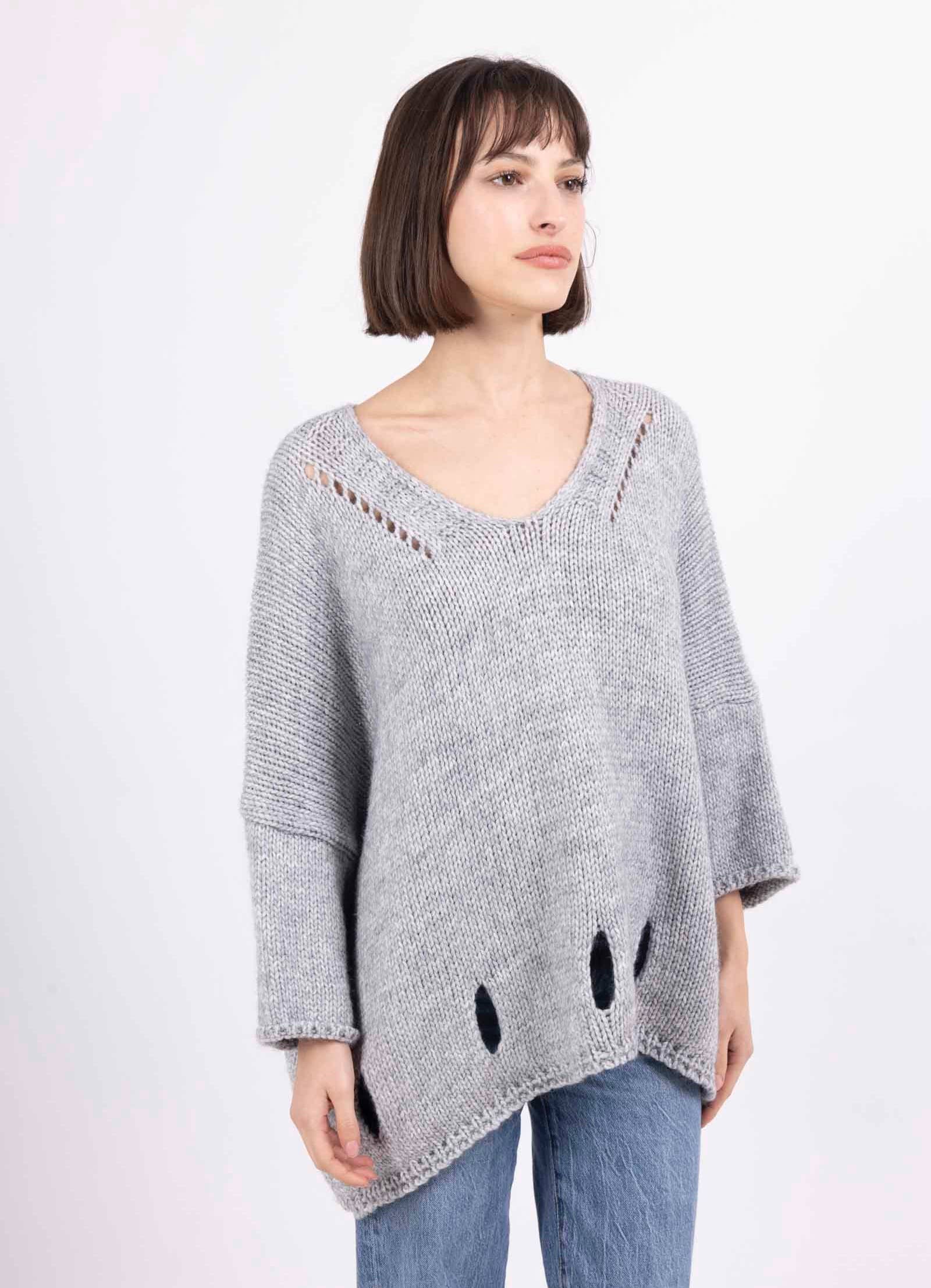 LINEN & COTTON HOUSE - Wholesale Knitted jumper – Women′s - ALPACA SWEATER 086033