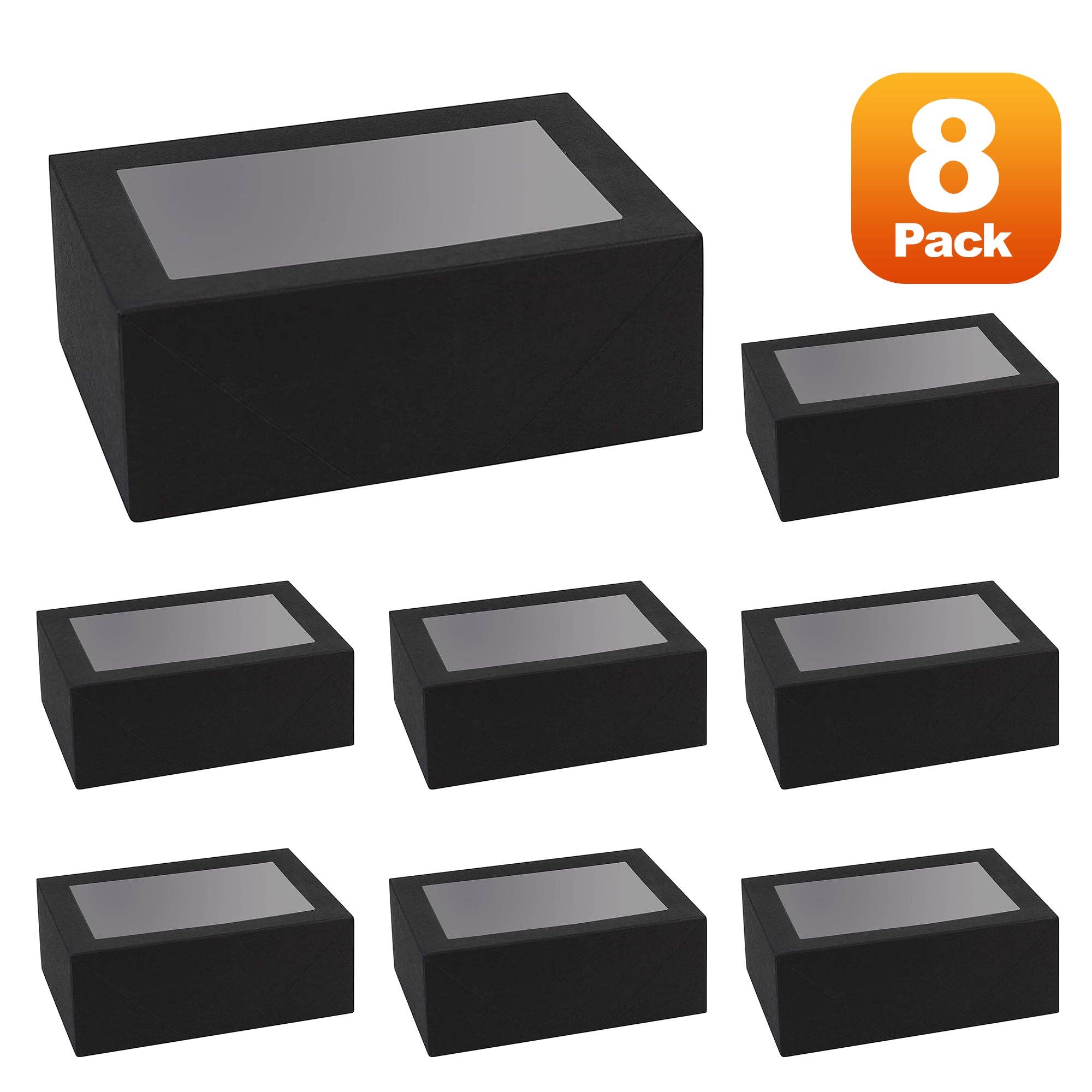 Hammont - Wholesale Gift Box - Rectangular Shaped Bakery Boxes Black 7.5X5X31
