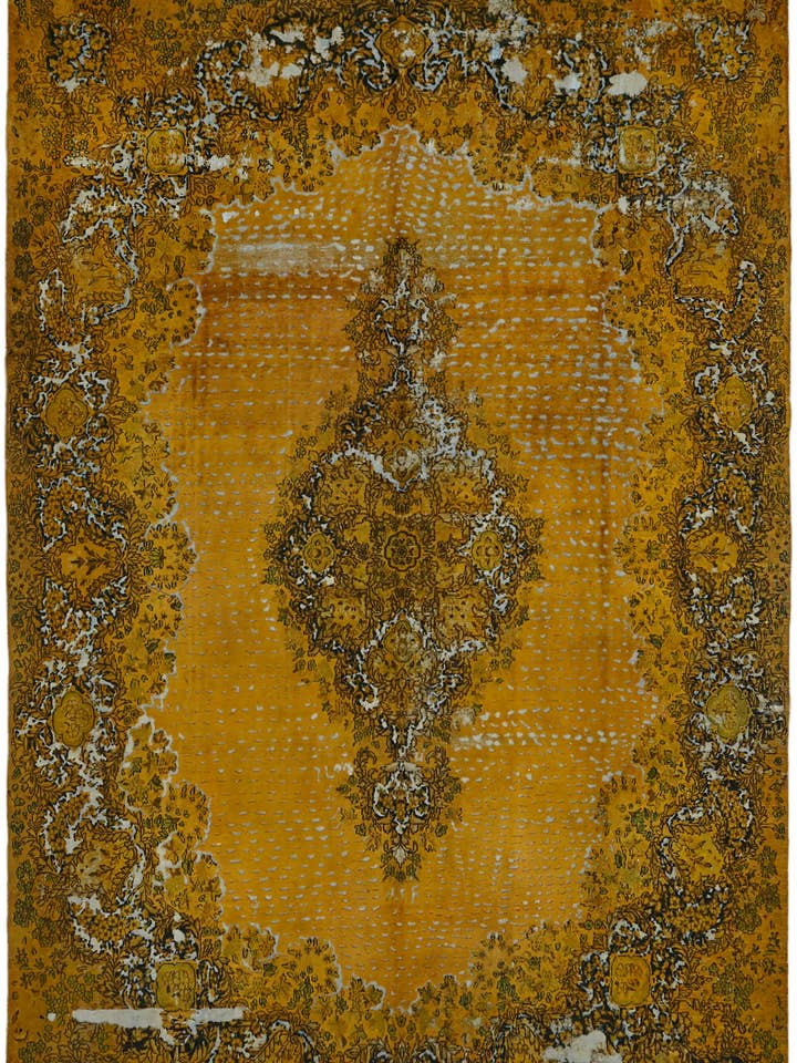 Tapete Amarelo Sobredye de Grande Área 10x13 - 44011 por atacado de RUG N CARPET
