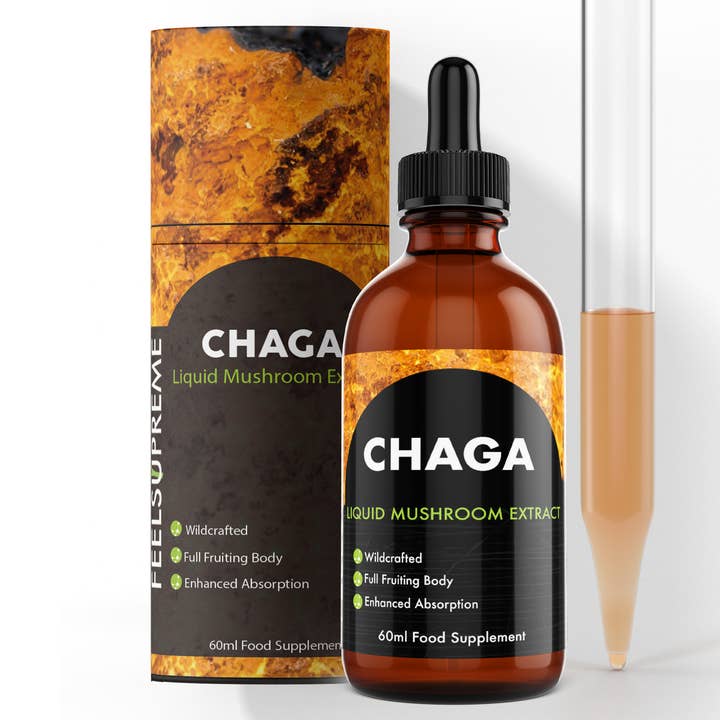 Chaga Mushroom Liquid Extract 60ml | Immune Support for wholesale by Feel Supreme