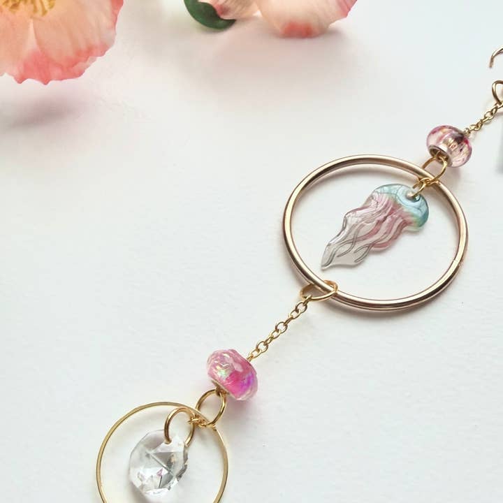 D. Prince Designs - Wholesale Suncatcher - Hand-Illustrated + Handmade Suncatcher | Jellyfish2