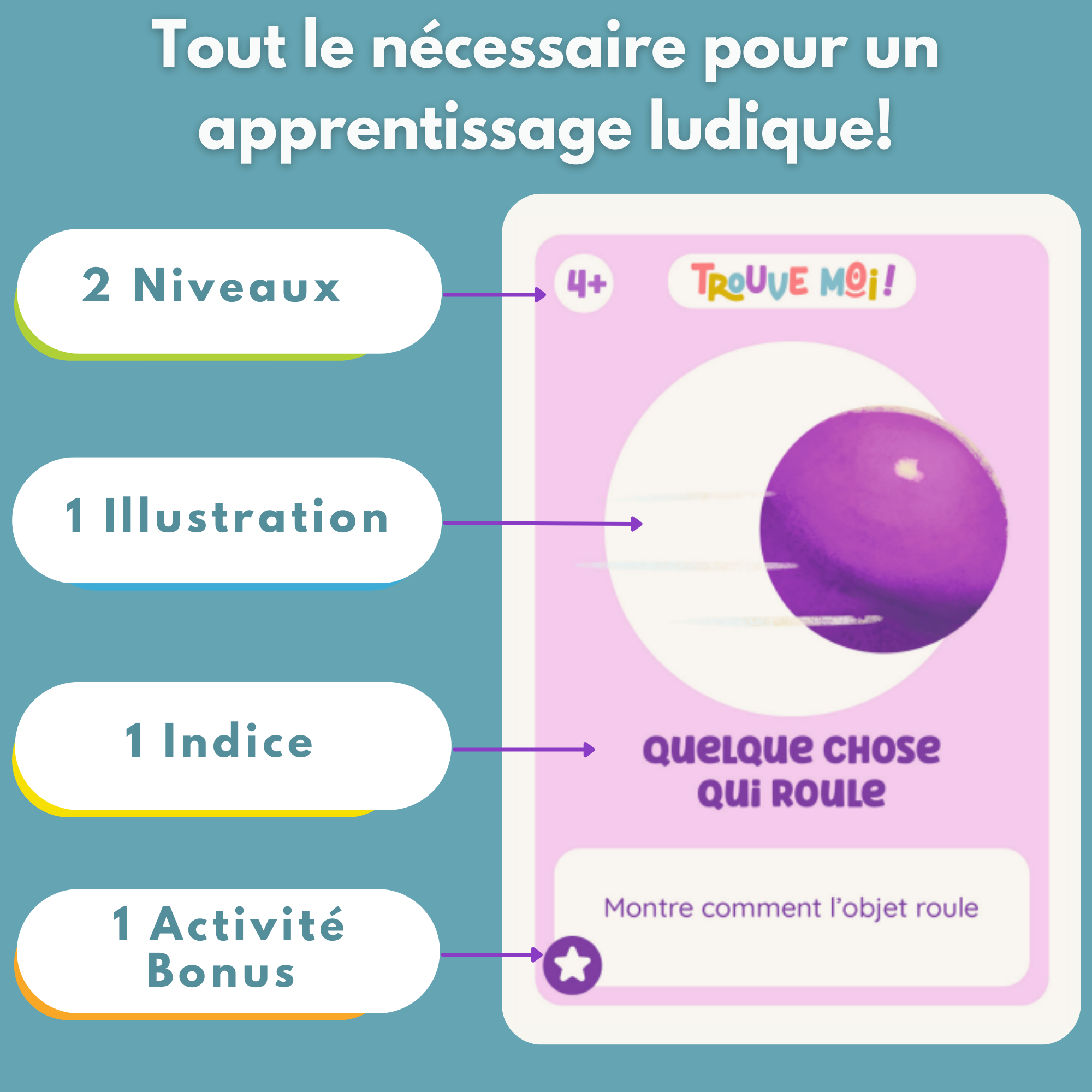 Oh Happy Games - Jeux de société - Wholesale Brain Game - Kids - Find Me - The Educational and Fun Game Approved by Parents - For Children Aged 2 to 6 Years2