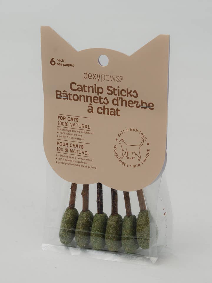 6 Pack Catnip Sticks for wholesale by dexypaws