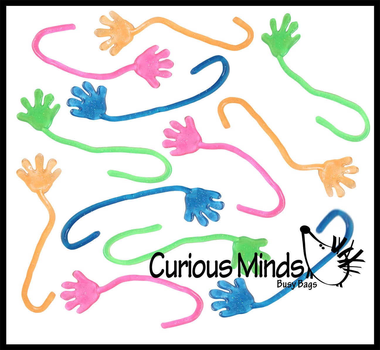 Curious Minds Toys - Wholesale Party gift - Sticky Hands - Mini Glitter for Party Favors, Goodie Bags, T2