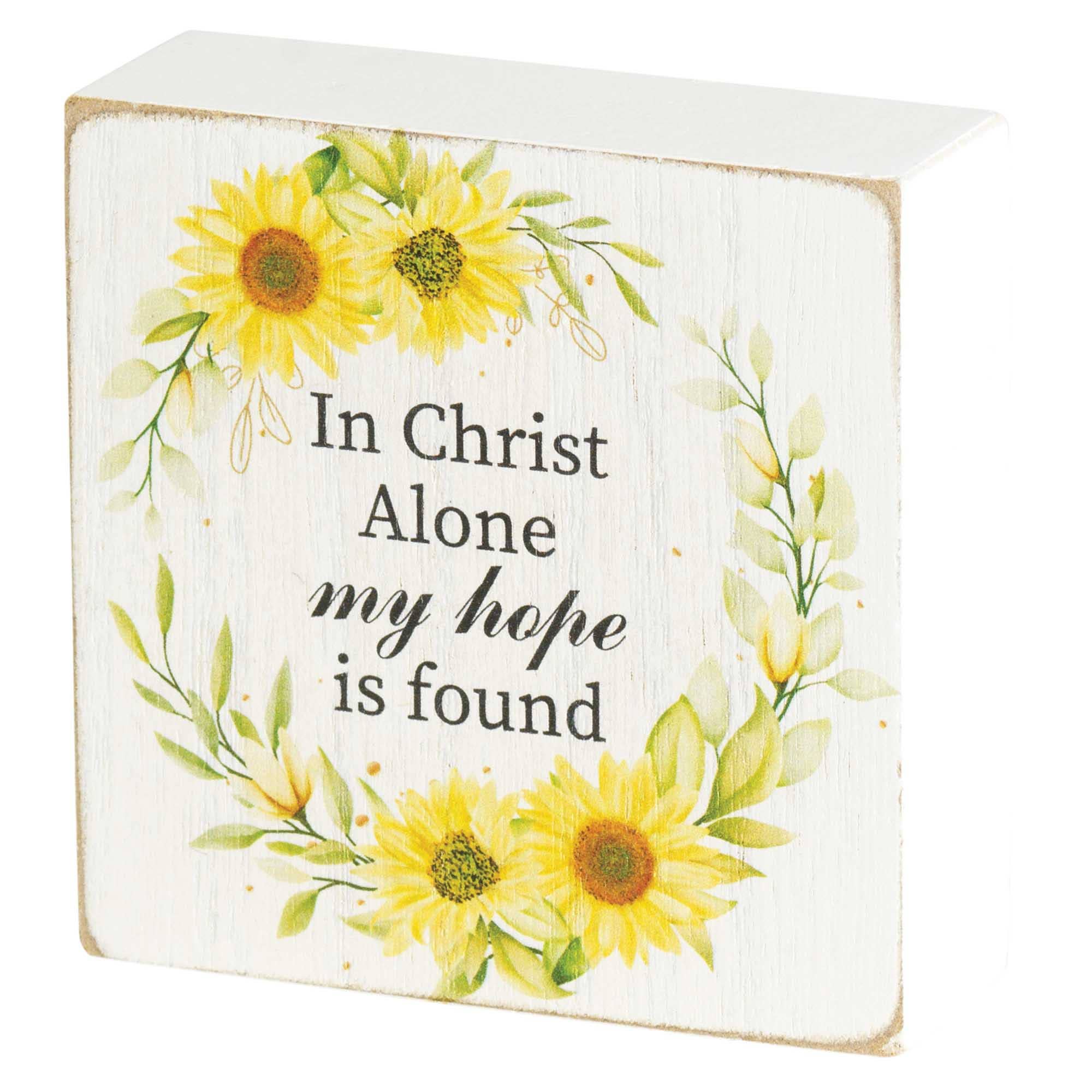 Dicksons - Wholesale Desk/Tabletop Sign - Tabletop Plaque In Christ Alone My 3x31