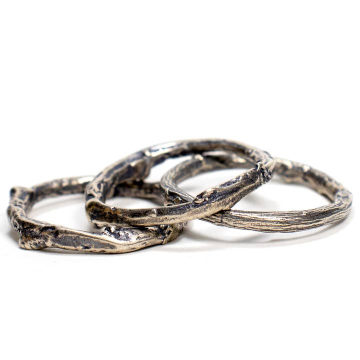 Willow Ring - 3er-Set für den Großhandel von tree trunk arts