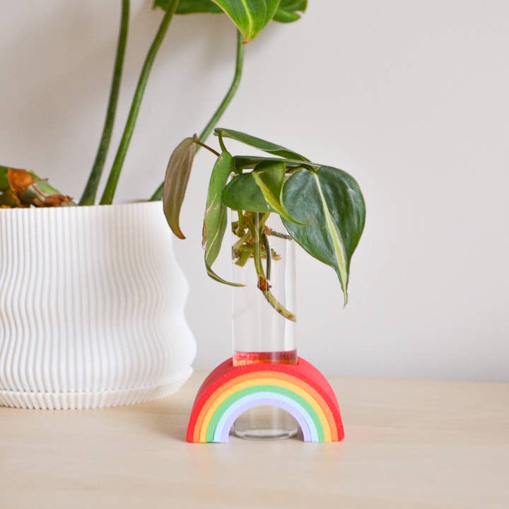 LindaMakess - Wholesale Vase - Rainbow Propagation Bud Vase / Propagation stand