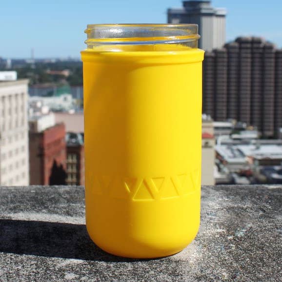 Frasco de pedreiro de silicone de 12 onças Koozie (disponível em várias cores) por atacado de Mason-Re