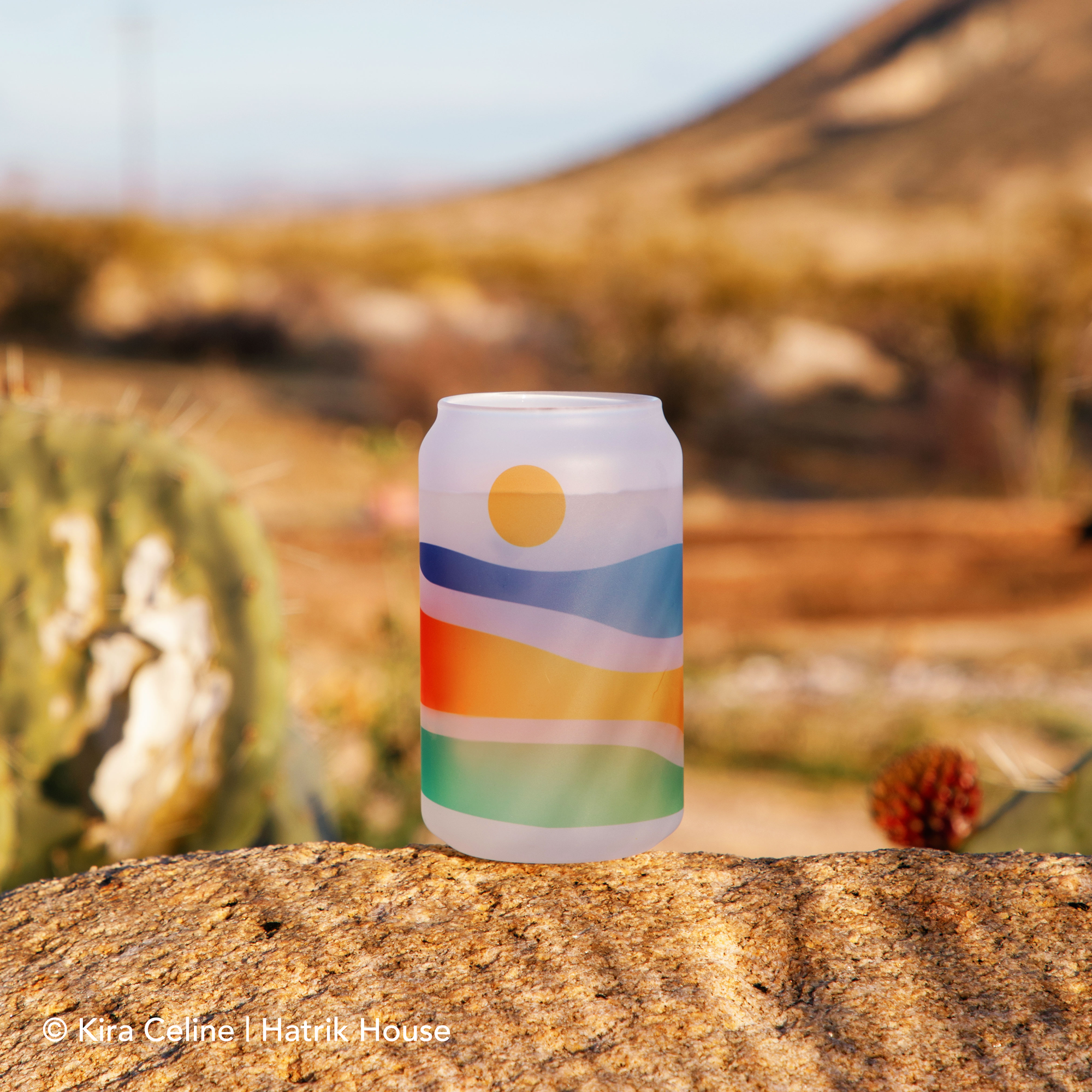 Human Nature Designs - Wholesale Beer Glass/Mug - Colorful Mountain Beer Glass - Colorful Glassware11