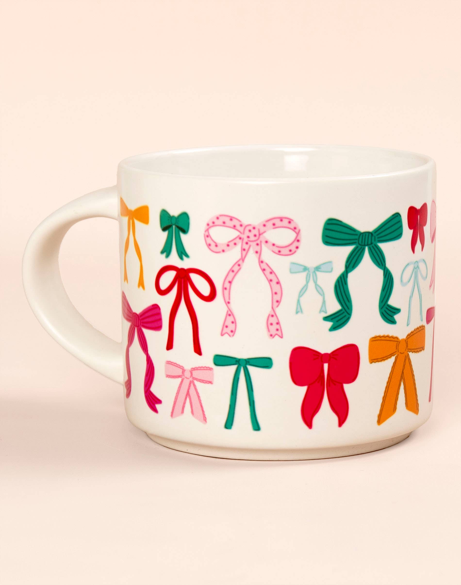 Callie Danielle - Wholesale Coffee Mug - Ribbon Coquette Bows Mug - Cream1