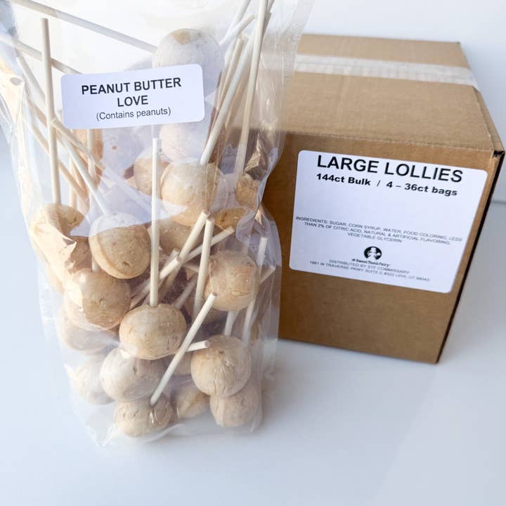 Candy Making Co. – wholesale Lollipop – Large Lollies: Peanut Butter Love Lollipop Candy3