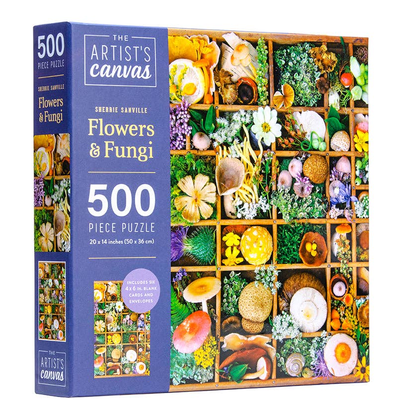 Insight Editions - #1 Pop Culture Publisher - Wholesale Puzzle - Adult - Flowers and Fungi Jigsaw Puzzle2