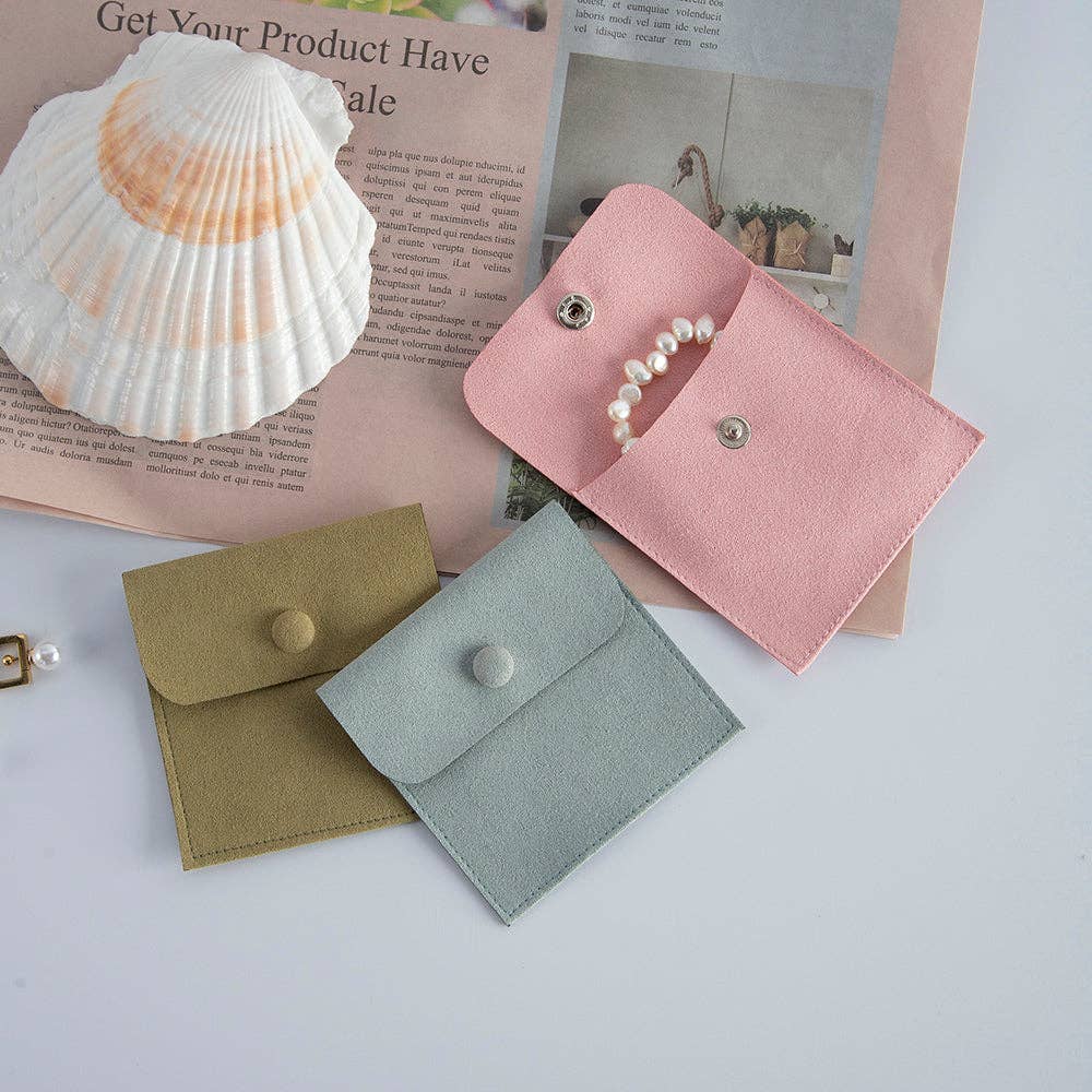 ZaraJewellery - Wholesale Gift Bag - Wholesale jewelry Pouch - Envelope with Button Pouch Logo Cu10