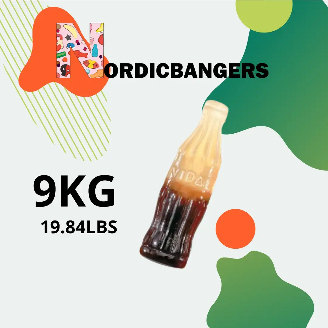 Nordicbangers - Swedish Candy Supply - Wholesale Gummy - Swedish Candy - VIDAL XL Cola Bottles2