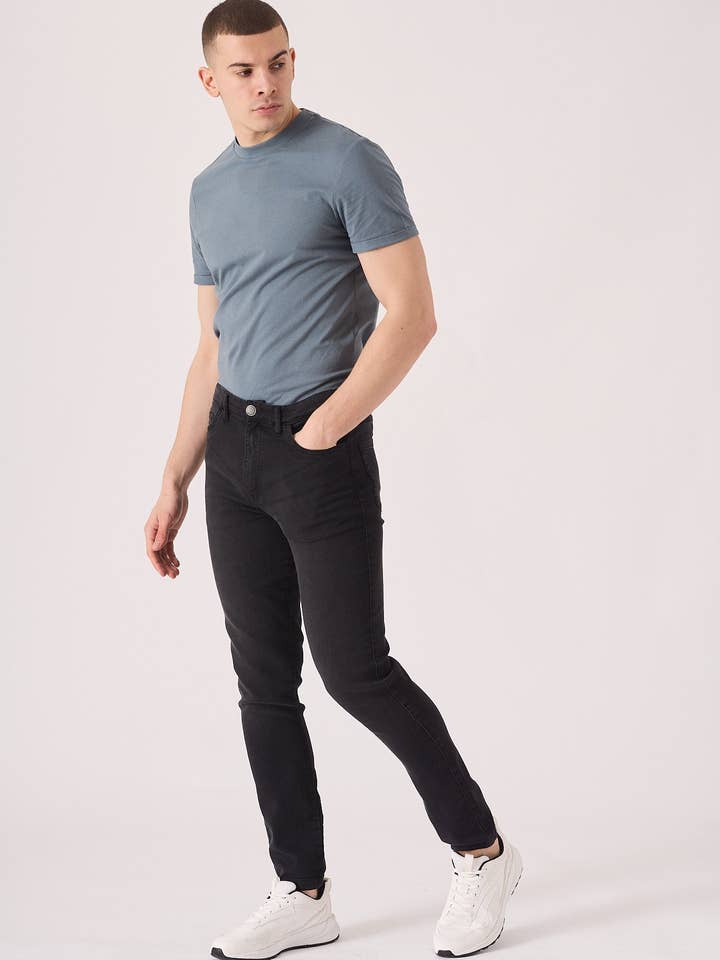 Ink Skinny Fit Jeans – Dark Blue for wholesale by JMOJO UK Limited