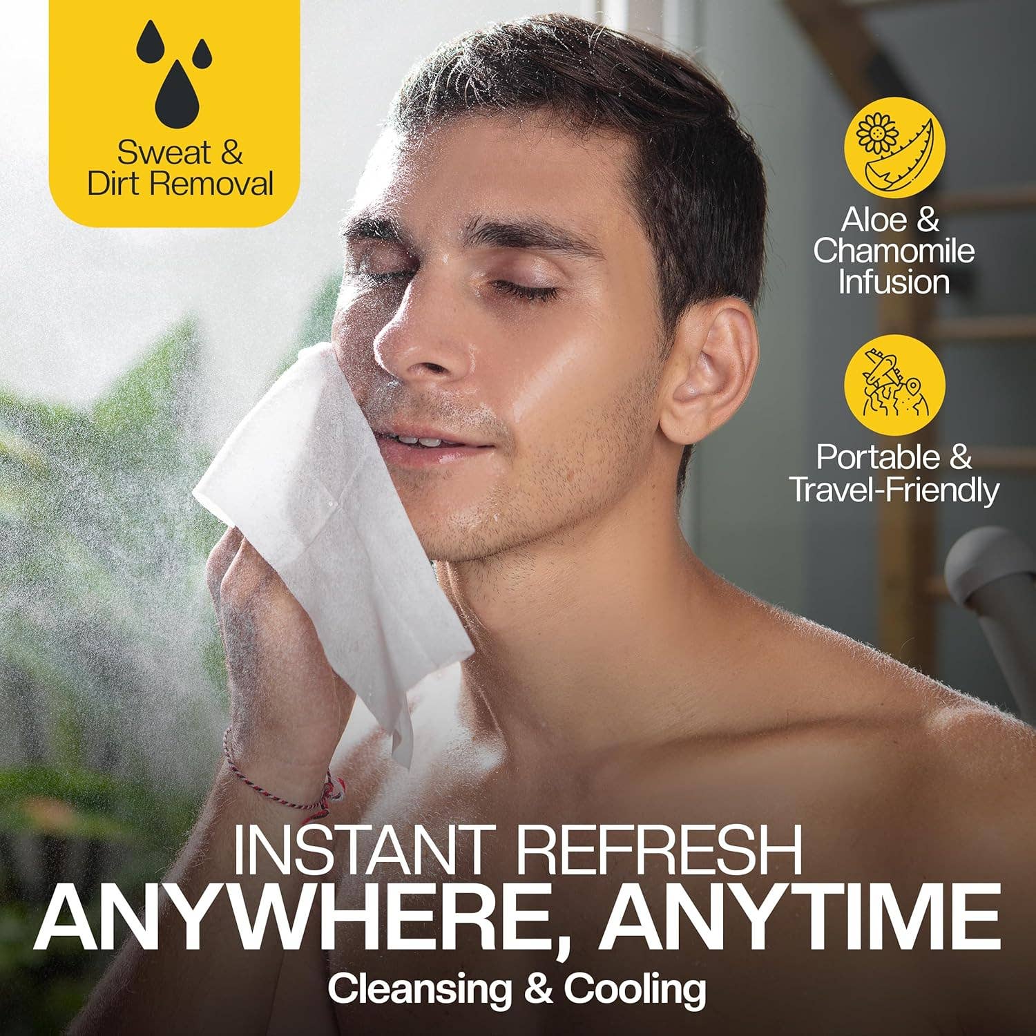 Innovarix - Wholesale Facial Cleanser - The Noblemen Charcoal Face + Body Cleansing Wipes 120 count6