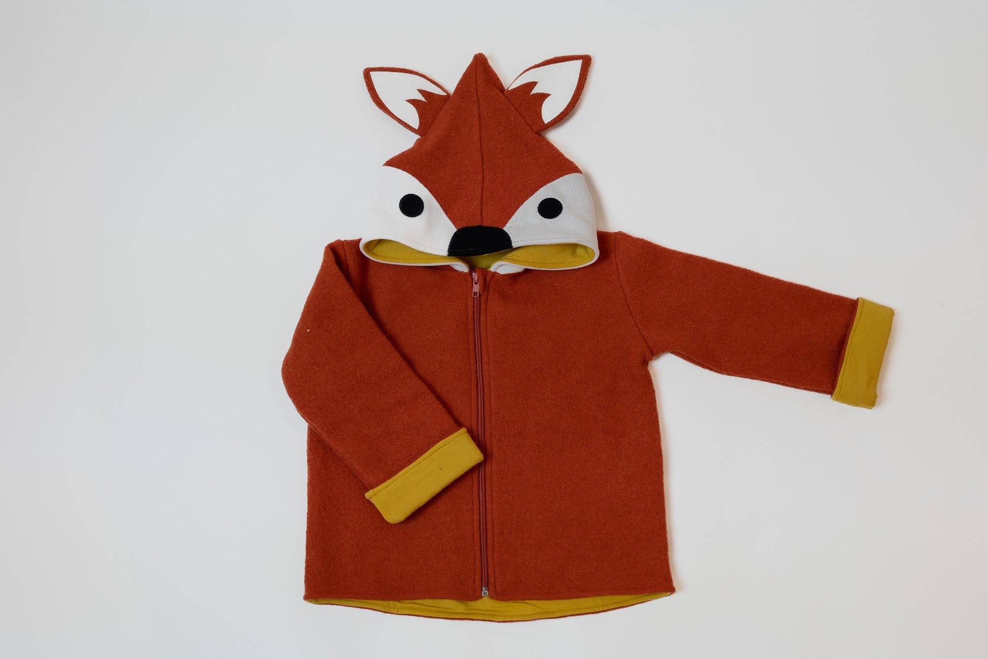 Milli Wonka - Wholesale Jacket - Kids - Fox walking jacket “Orange & Mustard Yellow” ready for immediate shipment - Milli Wonka1