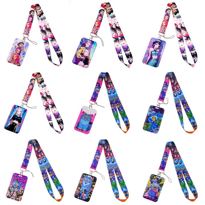 K-POP Demon Hunters Phone Lanyard Polyester Neck Strap ID Badge Holder Card Keychain and other Purchase Wholesale lanyards and badge holders. Free Returns & Net 60 Terms on Faire trending on Faire.