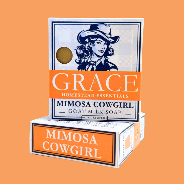 Savon au Lait de Chèvre Mimosa Cowgirl pour la vente par Grace Homestead Essentials