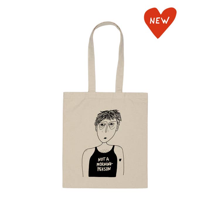 tote bag not a morning person for wholesale by helen b