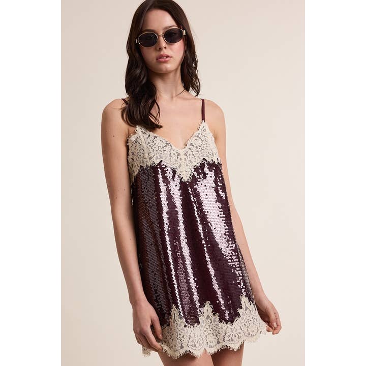 HOLIDAY DARK SEQUIN OFF-WHITE LACE MINI DRESS and other Purchase Wholesale whitedresses. Free Returns & Net 60 Terms on Faire trending on Faire.