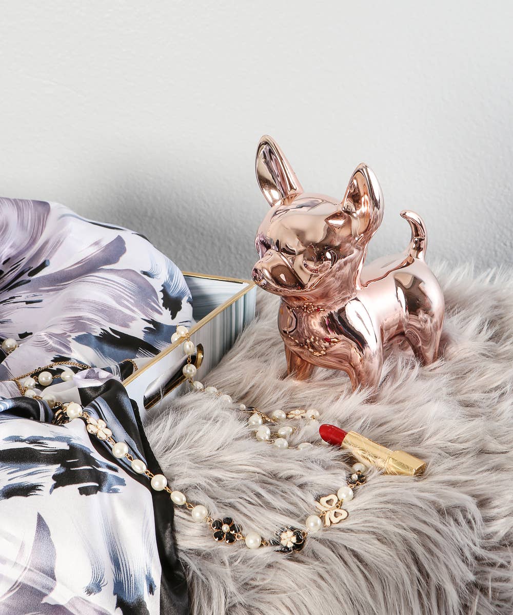 NAYOTHECORGI – Großhandel Dekofigur – Stehende Chihuahua-Keramikstatue4