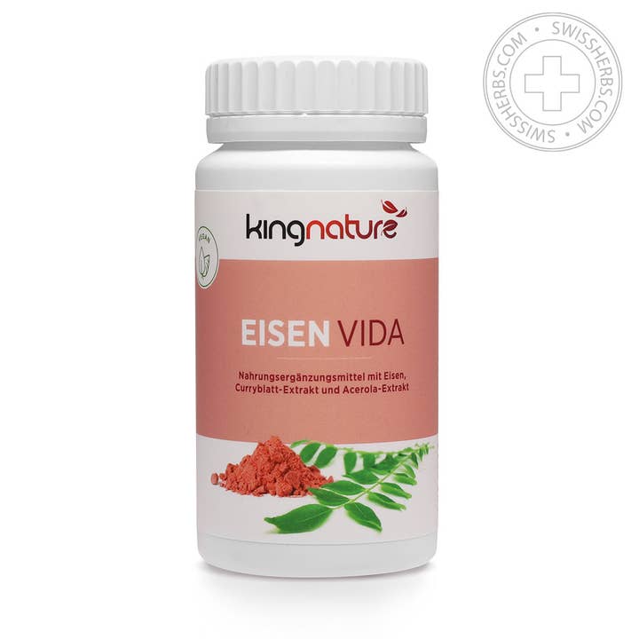 Kingnature Eisen Vida - contains 100 Vegi capsules with iron and other Purchase Wholesale accessori calzature. Free Returns & Net 60 Terms on Faire trending on Faire.