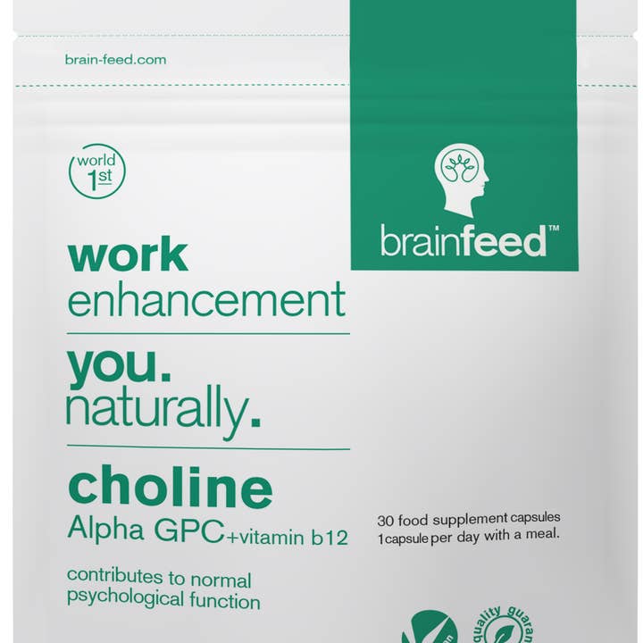 brain feed ltd - Wholesale Oral Supplement/Vitamin - Choline Alpha GPC 99% 500mg capsules - 30 Capsules