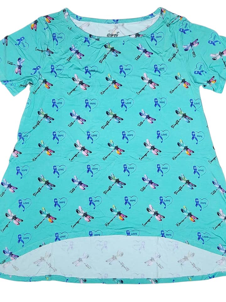 Wings of Light 2 Flowy Hi-low Top for wholesale by Dragonfly Dreams Bamboo