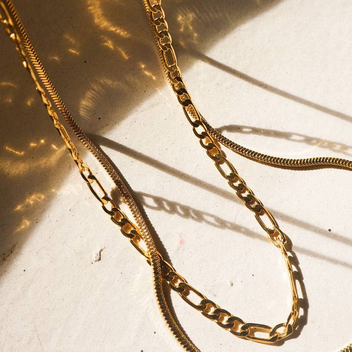 Luv AJ - Wholesale Link & Chain Necklace - Cecilia Chain Necklace- Gold7