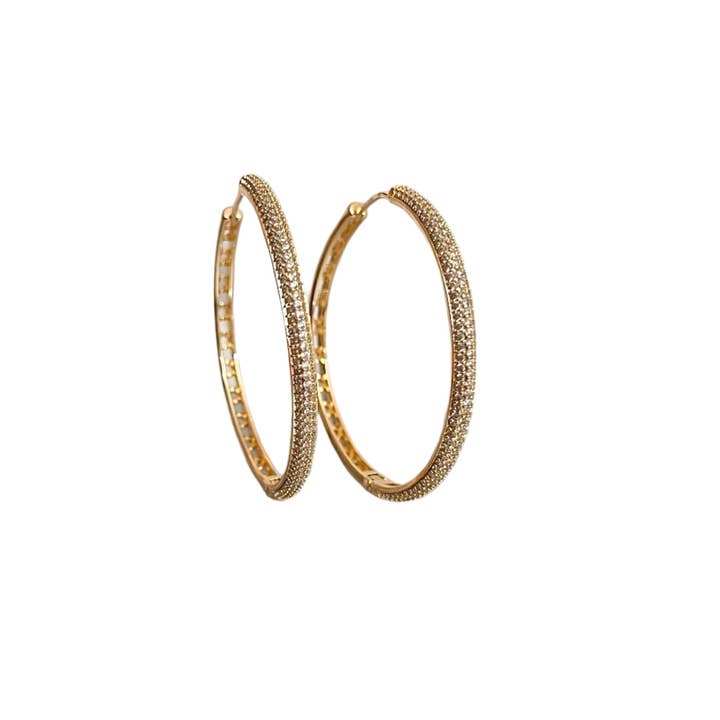 AF Design – wholesale Hoop-örhängen – 18K Guld Stora Runda Creoler