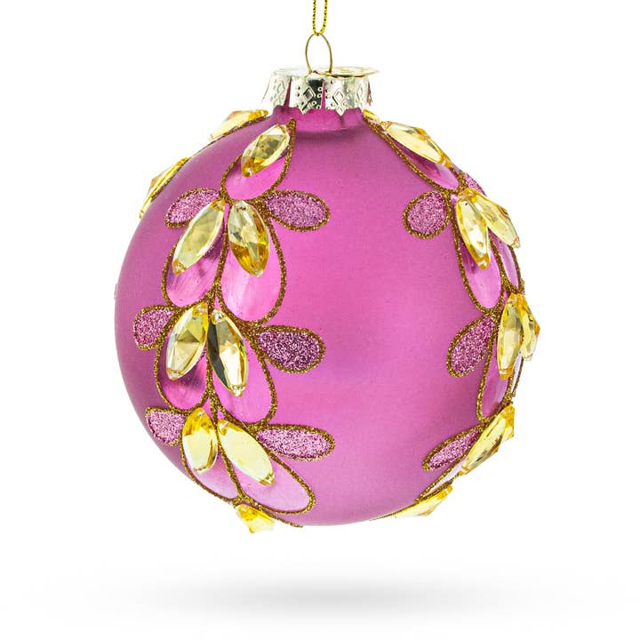 Adorno de Vidrio Rosa con Joyas Encantador para venta al por mayor de BestPysanky