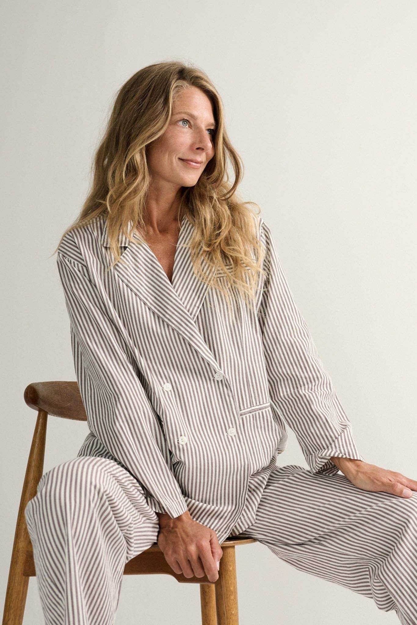 moshi moshi mind - Wholesale Button Down Shirt - Women's - viva shirt stripe0