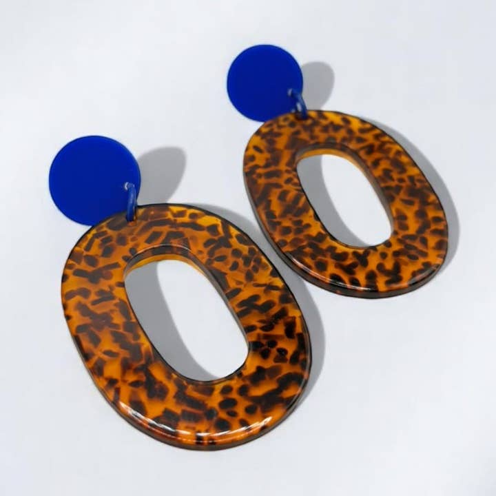 Pendientes colgantes leopardo Sophia para venta al por mayor de Camila Brua