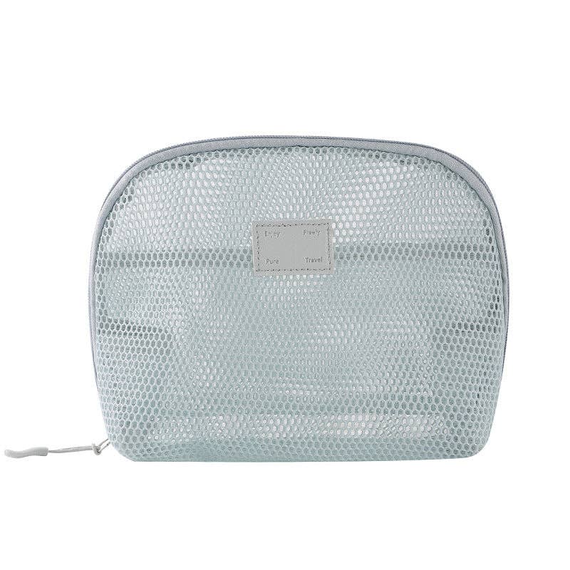 Dipped Shop – wholesale Make-up/cosmetic bag – Solid Color Mesh Mini Make Up Bags DP25C6425