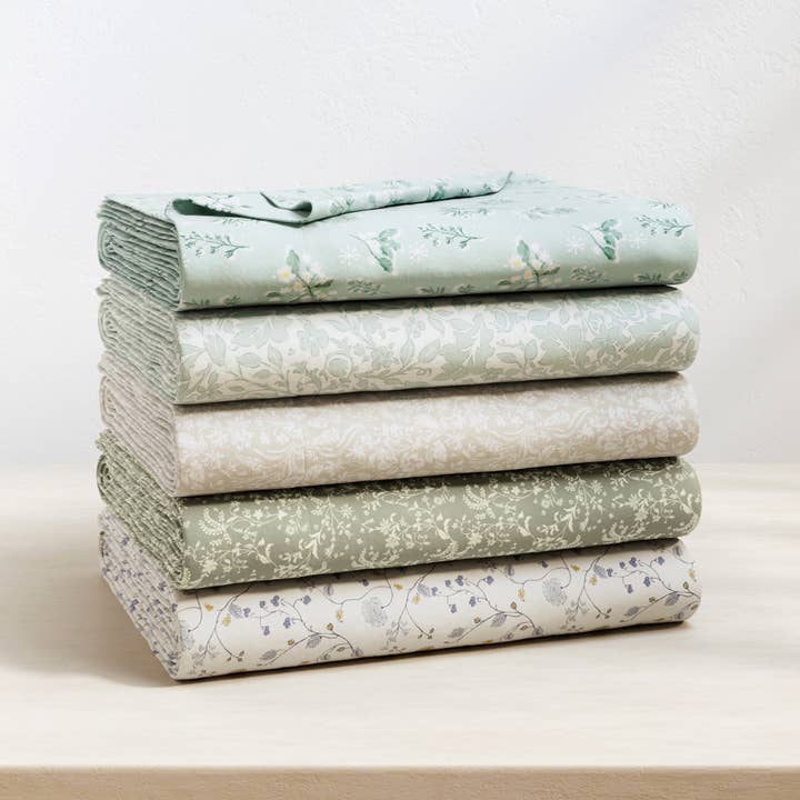 BH Collective - Wholesale Sheet Set - Turkish Cotton Flannel Sheet Set - Winter Floral Collection5