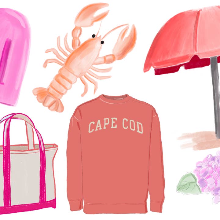 Cape Cod Sommar - Nantucket Röd för wholesale av Tiny Ink Boston