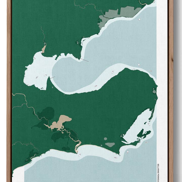 Someplace When Maps - Wholesale Art print - Bellarine Peninsula, VIC1